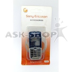 Корпус ОРИГИНАЛ (AAA класс) без клав. Sony Ericsson K300 синий, серебряный - фото