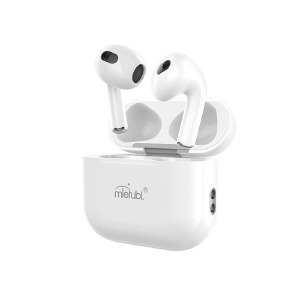 Bluetooth Air Pods Mietubl MTB-BL06 BT5.3/35mAh/вкладыши/design 3 series белые - фото