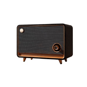 Колонка Mietubl MTB-BLSP05 20Wbass+10W/BT5.3/2600mAh/деревянный корпус/Hi-Fi 19,8x12,7x14,8см черная - фото