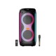 Колонка чемодан Mietubl RX-6268 8&quot;х2/60W/беспроводной микрофон/RGB/BT5.0+EDR/USB/microSD/пульт черная 69,2х32,5х33см - фото 1