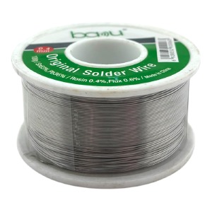 Припой BAKU BK-100g-A 0.4mm 100g Sn63% Pb36% Rosin0.4% Flux0.6% - фото