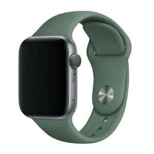 Ремешок для Apple Watch 38/40/41mm силиконовый (28) полынь L - фото