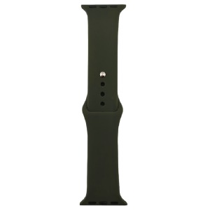Ремешок для Apple Watch 38/40/41mm силиконовый (22) хаки L - фото