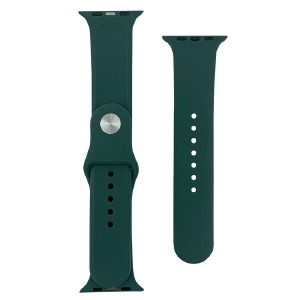 Ремешок для смарт часов универс. 22 mm Samsung/Xiaomi/Huawei/Imilab/Kieselect силикон серо-зеленый (18) - фото