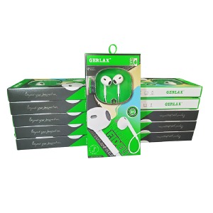 `SET Hands Free 3.5 Gerlax GE-14 airpods style белые 1,2м (10ШТ!!!+1ШТ ПОДАРОК) - фото