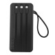 Power bank/Павербанк 30000mA Gerlax GP-323 4USB/3A/фонарик/LED дисплей/кабель 3в1(microUSB/type-C/lightning) черный - фото 2