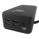 Power bank/Павербанк 30000mA Gerlax GP-323 4USB/3A/фонарик/LED дисплей/кабель 3в1(microUSB/type-C/lightning) черный - фото 3