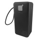 Power bank/Павербанк 40000mA Gerlax GP-423 4USB/3A/LED дисплей/фонарик/кабель 3в1(microUSB/ type-C/lightning) черный - фото 1