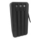 Power bank/Павербанк 40000mA Gerlax GP-423 4USB/3A/LED дисплей/фонарик/кабель 3в1(microUSB/ type-C/lightning) черный - фото 2