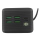 Power bank/Павербанк 40000mA Gerlax GP-423 4USB/3A/LED дисплей/фонарик/кабель 3в1(microUSB/ type-C/lightning) черный - фото 3