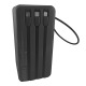 Power bank/Павербанк 60000mA Gerlax GP-623 4USB/3A/LED дисплей/фонарик/кабель 3в1(microUSB + type-C+lightning) черный - фото 2