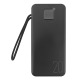 Power bank/Павербанк 20000mA Gerlax GP-223 1USB/3A/LED дисплей/кабель 3в1(microUSB/type-C/lightning) чорный - фото 1
