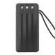 Power bank/Павербанк 20000mA Gerlax GP-223 1USB/3A/LED дисплей/кабель 3в1(microUSB/type-C/lightning) чорный - фото 2