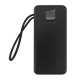 Power bank/Павербанк 10000mA Gerlax GP-123 1USB/3A/LED дисплей/кабель 3в1(microUSB/type-C/lightning) черный - фото 1