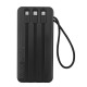 Power bank/Павербанк 10000mA Gerlax GP-123 1USB/3A/LED дисплей/кабель 3в1(microUSB/type-C/lightning) черный - фото 2