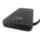Power bank/Павербанк 10000mA Gerlax GP-123 1USB/3A/LED дисплей/кабель 3в1(microUSB/type-C/lightning) черный - фото 3