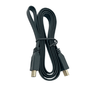 Кабель HDMI-HDMI плоский черный 2м в т.у. - фото