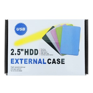 Внешний карман Sata HDD\SSD 2.5", USB 3.0 пластик+кабель черный - фото