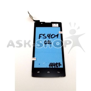 Сенсор (Touchscreen) Fly FS401 черный, оригинал - фото