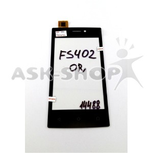 Сенсор (Touchscreen) Fly FS402 черный, оригинал - фото