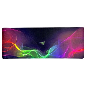 Коврик для мышки 800х300мм Razer RGB волны с боковой прошивкой, антискользящая основа - фото