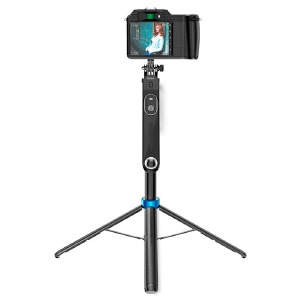 Монопод-трипод для селфи Hoco K22 BT5.2/55 mAh/пульт/4,5-7″/1,75м черный - фото