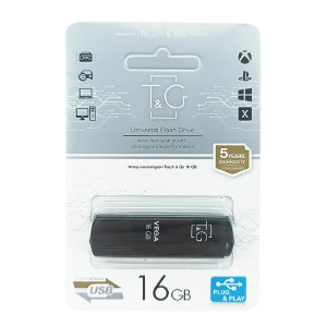 USB 16GB 2.0 T&G 121 Vega Series черная - фото