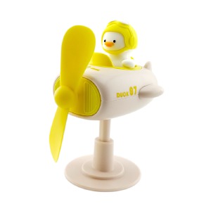 USB вентилятор утка настольный желтый - фото