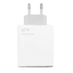 Блочек USB Xiaomi Mi 1USB/67W/MiTurbo (NO L) белый в т.у. - фото