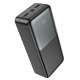 Power bank/Павербанк 30000mA Hoco J136B 3A/2USB/QC3.0/22.5W/PD20W/LED дисплей (input micro/Type-C) черный (20) - фото 1