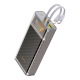 Power bank/Павербанк 20000mA Hoco J104A 3A/USB/QC3.0/22.5W/PD20W/кабель Type-C/lightning/LED дисплей (input Type-C 18W) серый (26) - фото 1