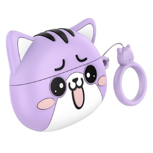 Bluetooth Air Pods Hoco EW48 TWS/BT5.3/30mAh/300mAh фиолетовыe (16) - фото