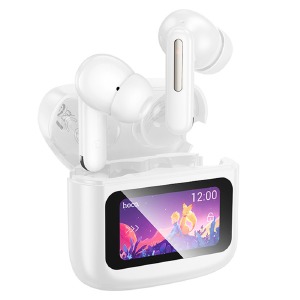 Bluetooth Air Pods Hoco EQ14 ANC/ENC/TWS/BT5.4/40mah/500mah/LED дисплей белые (14) - фото