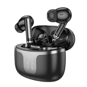 Bluetooth Air Pods Hoco EQ10 plus TWS/ANC/ENC/BT5.4/40mAh/300mAh/LED дисплей черные (14) - фото
