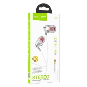 Hands Free Type-C Hoco M90 серебряные 1.2м (16) - фото