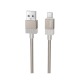 Кабель microUSB Hoco X110 2,4A нейлоновый золотой 1м - фото 1