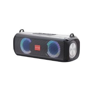 Колонка Konfulon F19 BT5.0/USB/AUX/microSD/FM/2000mAh черная 8x7.5x20см - фото