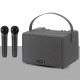Колонка чемодан мини Konfulon F31 BT5.0/USB/AUX/microSD/FM/3600mAh/2MIC черная 30x20x22см - фото 1
