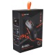 Компьютерная мышка беспроводная Meetion GW24 RGB/5 кнопок/USB 2.4GHz/проводлная/50-8000DPI черно-оранжевая - фото 1