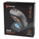 Компьютерная мышка беспроводная Meetion GW38 RGB/6 кнопок/USB 2.4GHz/проводная/магнитная зарядная станция/400-8000DPI черно-оранжевая - фото 1