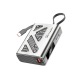 Power bank/Павербанк 10000mA Konfulon A58Q-T компактный/LED дисплей/Type-C PD30W+USB22.5W+TypeC кабель PD 30W/Защита КЗ и разряда/TypeC input серебро - фото 1