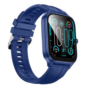 Смарт-часы (Smart watch) Hoco Y27 (BT5.0/call/LCD1.95"/IPX4/230mAh) синие - фото