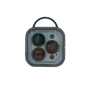 Линзы для камеры iPhone 16 Pro/16 Pro Max металл черный - фото
