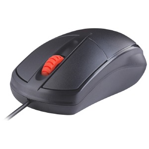 Компьютерная мышка проводная USB Defender Icon MB-057 3 кнопки/1000DPI/безшумное нажатие черная 1,8м - фото