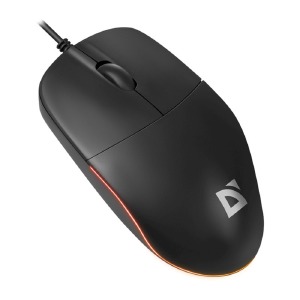 Компьютерная мышка проводная USB Defender Azora MB-241 3 кнопки/1200DPI черная 1,8м - фото