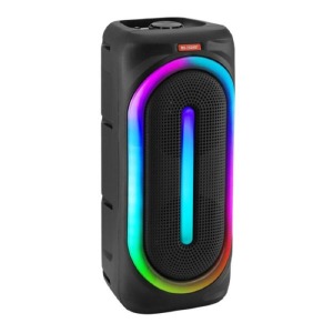 Колонка чемодан мини MS-2039BT 25Wx2/RGB/BT/USB/microSD/FM/AUX черная 56x24x23см - фото