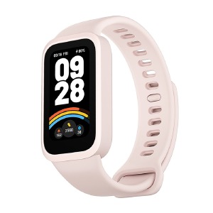 Ремешок для фитнесс браслета Mi Band 9 active цветной однотонный пудровый (9) - фото