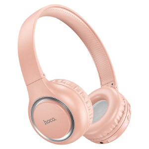 Hands Free большие Bluetooth Hoco W41 BT5.3/TFcard/AUX/mic/200mAh розовый - фото