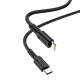 Кабель iPhone PD Type-C to Lightning Hoco X62 3A/20W черный 1м - фото 1