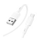 Кабель microUSB Hoco X83 2.4A білий 1м (33) - фото 1